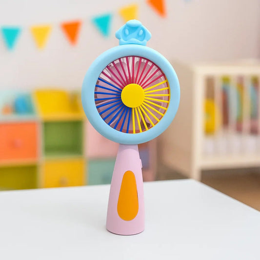 Colorful Wireless Mini Handheld Fan with Integrated LED