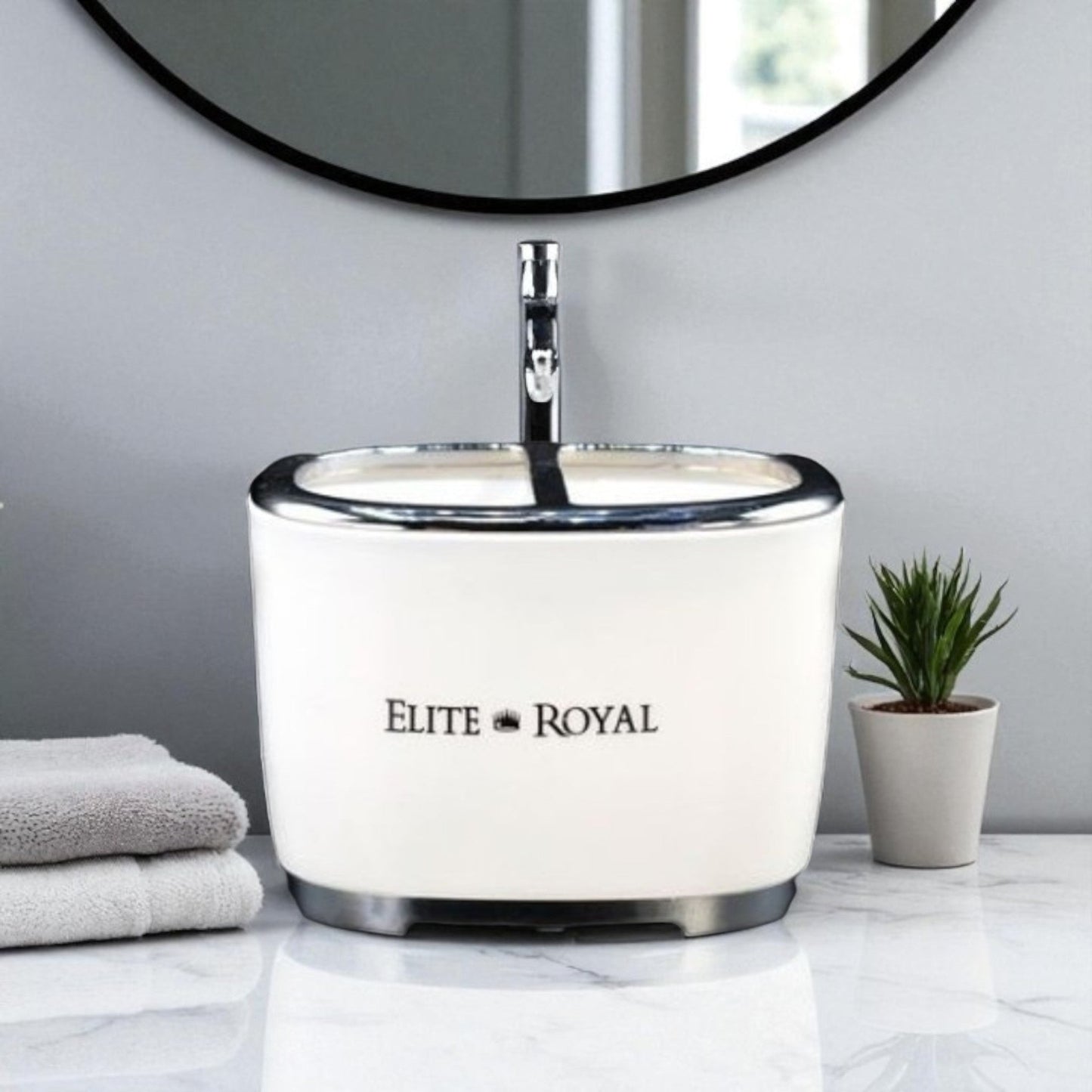 Elite Royal 4Pcs Bathroom Countertop Accessory Set