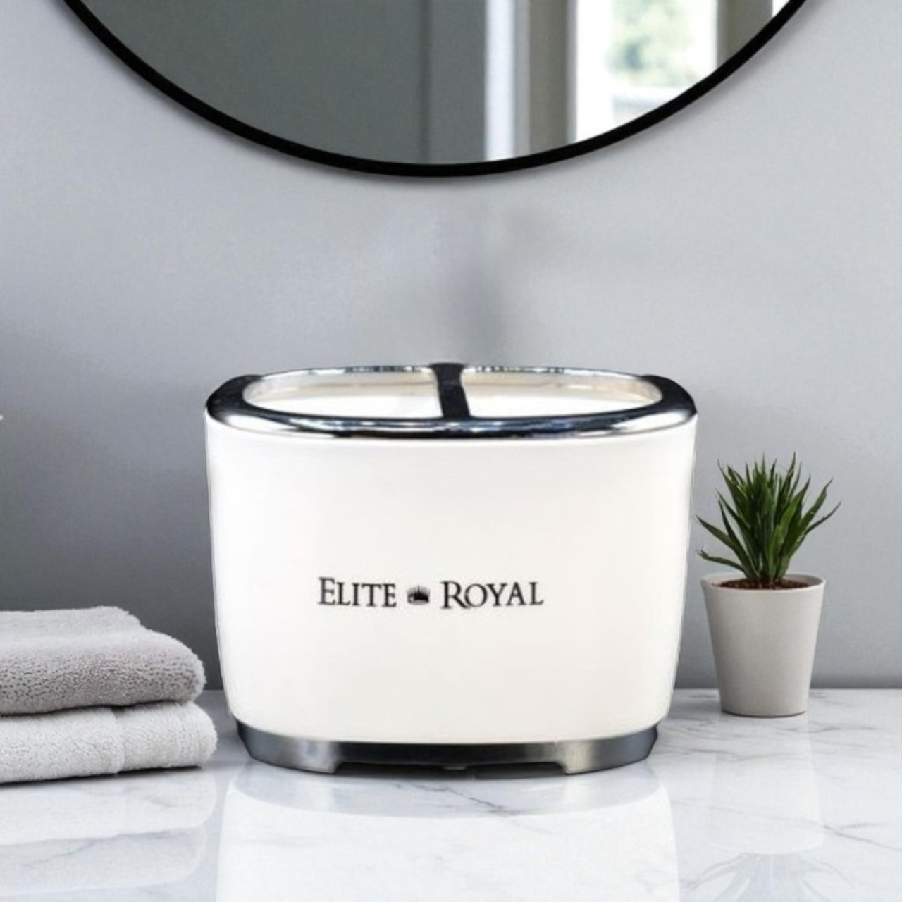 Elite Royal 4Pcs Bathroom Countertop Accessory Set