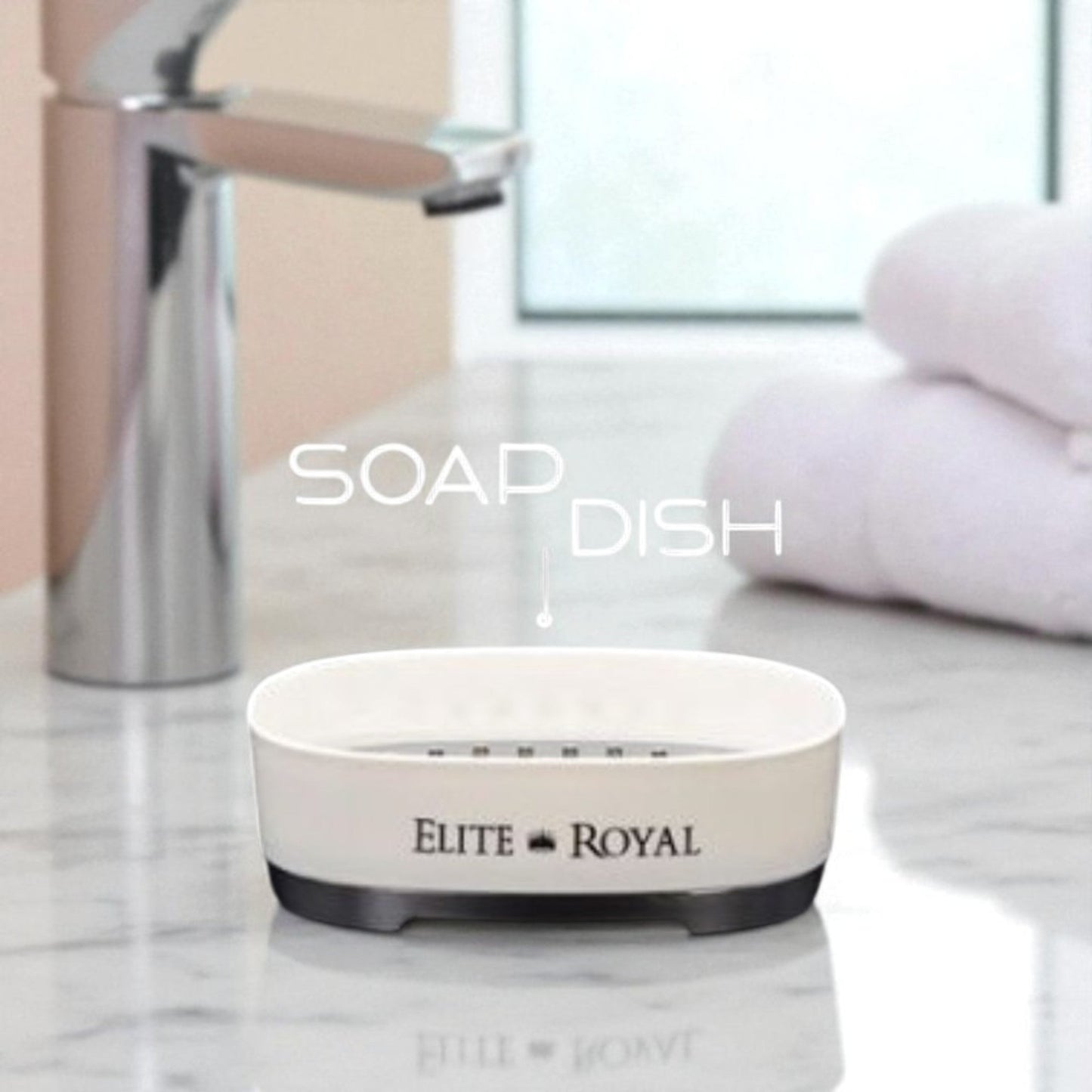 Elite Royal 4Pcs Bathroom Countertop Accessory Set