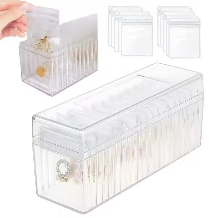 20-Grid Valuables Organizer with Detachable Pouches