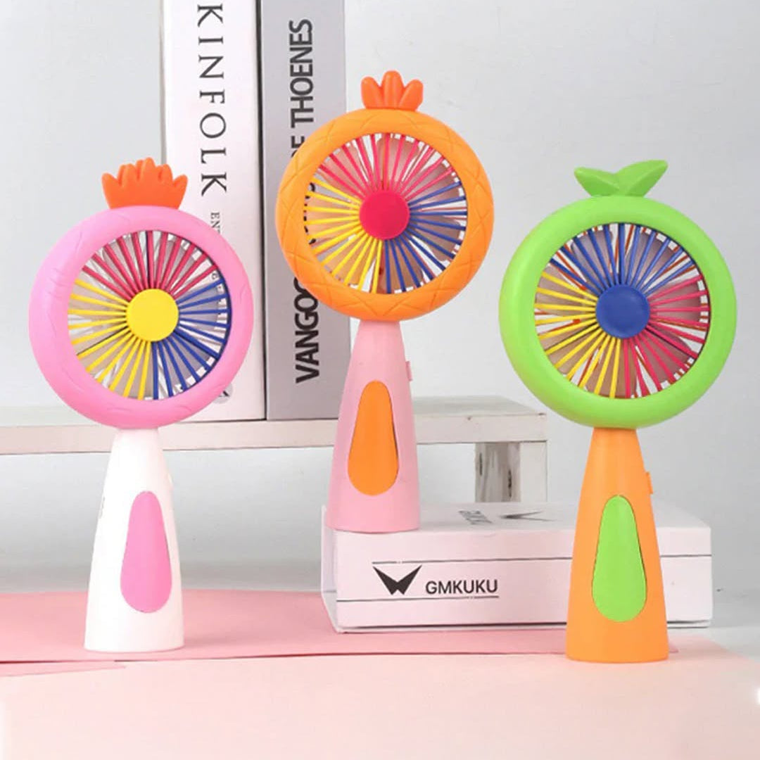 Colorful Wireless Mini Handheld Fan with Integrated LED